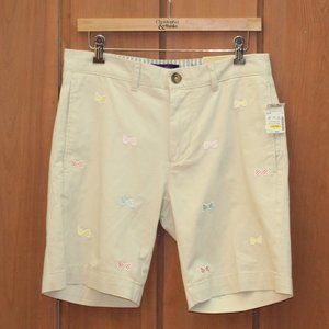 Alan Flusser Ladies Khaki Shorts with Bow Ties. Size 30